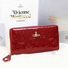 Vivienne Westwood Zip around Long Wallet Red orb 55310 outlet New JPN
