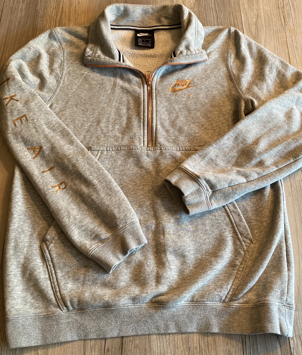 Nike half sales zip rose gold