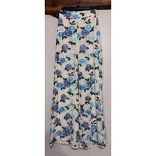 NWT Camilla White Lace Blue Purple Floral Pants Size 42