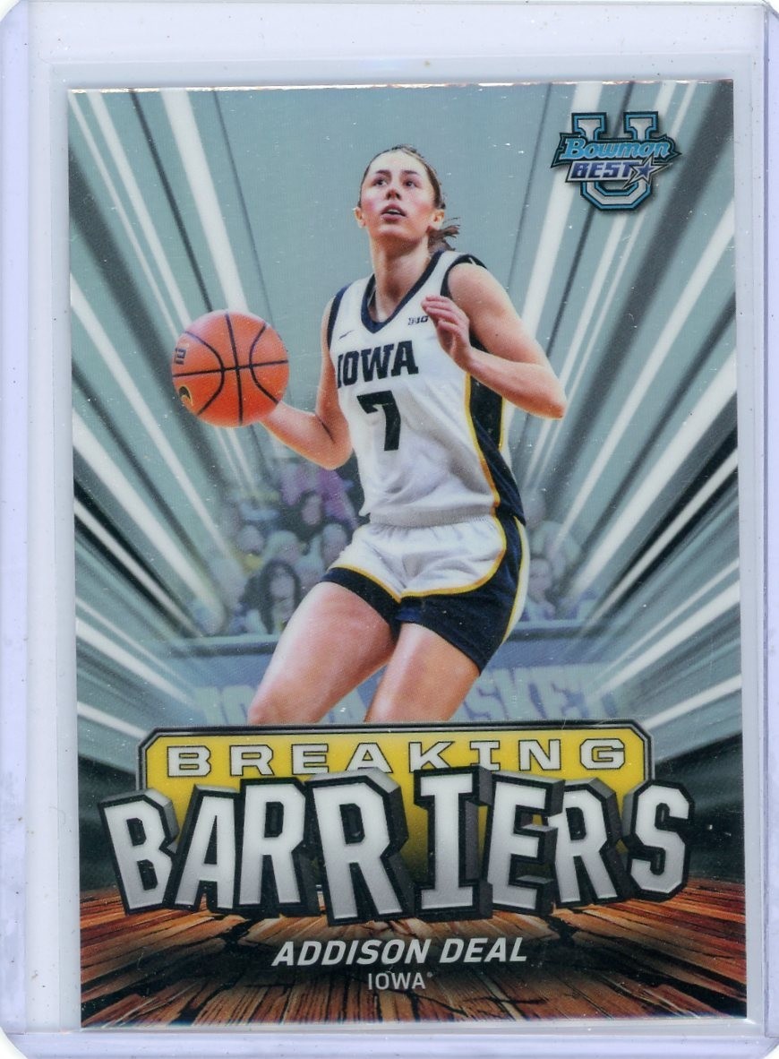 2025-26 Bowman Best U Breaking Barriers Refractor Addison Deal #BB-12!!