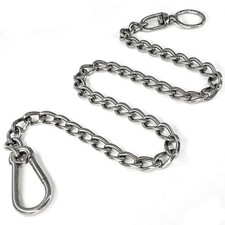 Dog Chain Leash, 304 Stainless Steel Short Lead Metal Heavy Duty Chain DIY Do...