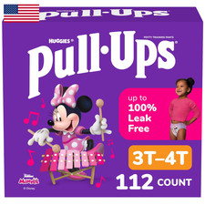 Pull-Ups Girls Potty Training Pants Size 3T-4T Training Underwear 32-40 Lbs 112