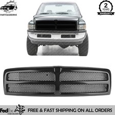New Front Grille Matte Black Old Style For 1994-1998 Dodge Ram 1500 2500 3500