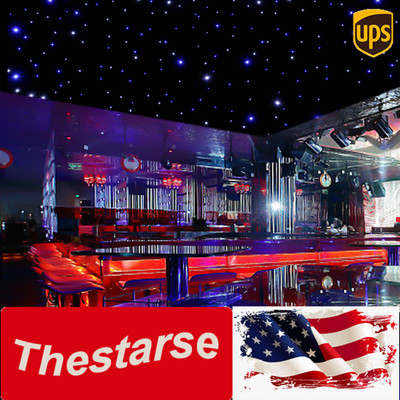 LED Star Light Curtain Backdrops w/DMX Control Stage Wedding Starry Sky Cloth