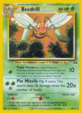 Beedrill - 18/75 - Pokemon Neo Discovery Unlimited Rare Card WOTC LP on eBay