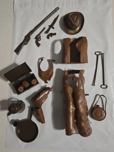 Vintage 1973 Johnny West The Movable Cowboy Marx Toys No. 2062 ACCESSORIES ONLY