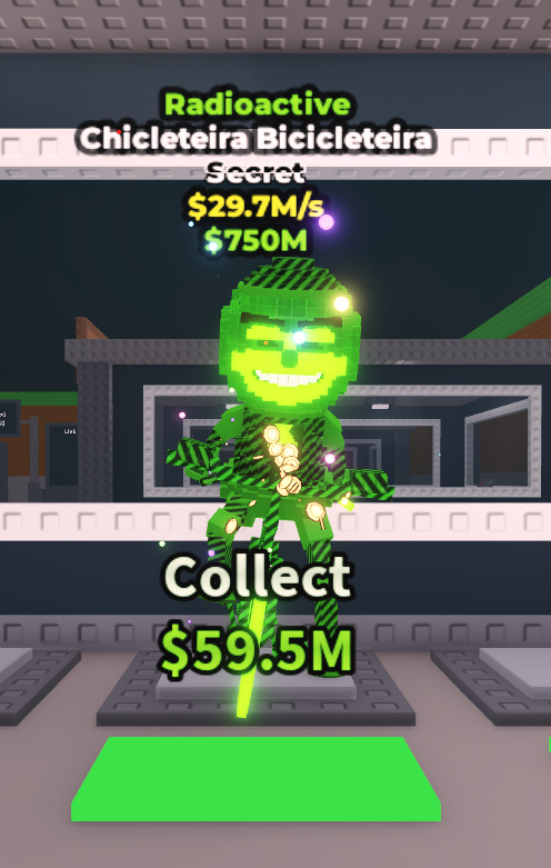 [Steal a brainrot] 29.7M/S - Radioactive Chicleteira Bicicleteira (SECRET)