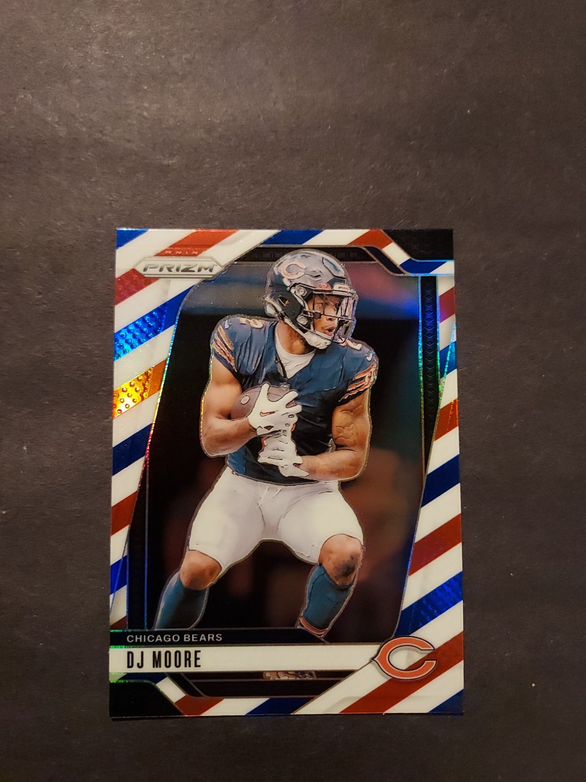 DJ Moore 2024 Panini Prizm Red White And Blue Prizm 48