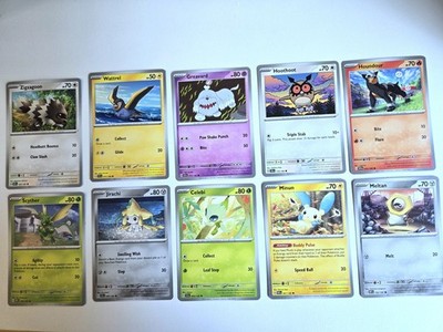 Pokémon TCG Crown Zenith 10-Card Lot Zigzagoon Wattrel Greavard Hoothoot EN