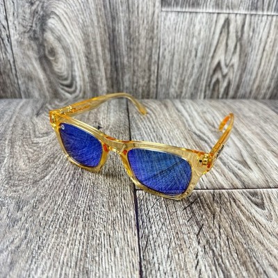 Knockaround Seventy Nines Sunglasses Orange Clear Polarized - Scratches