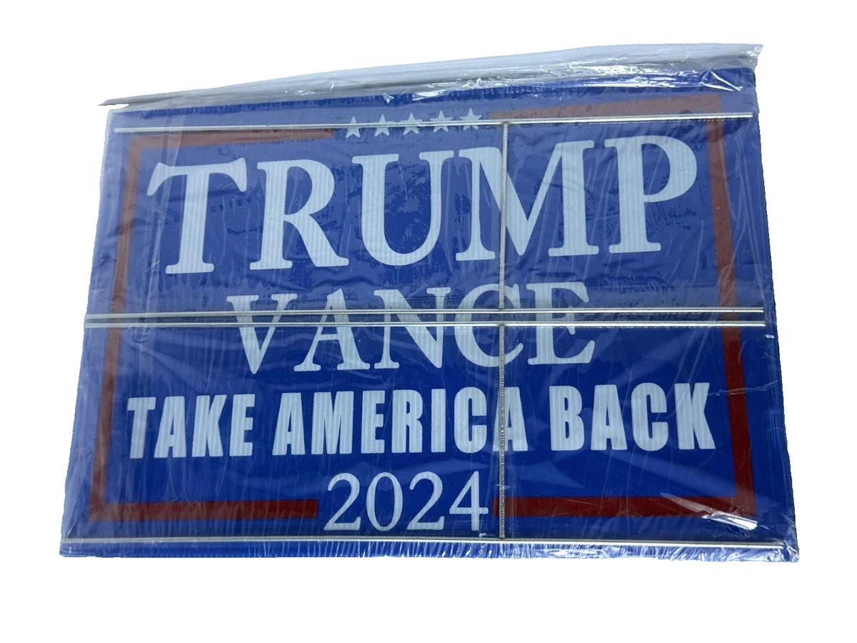 Bandiera Da Giardino Trump 2020 12x18 Pollici - Strisce Stelle Americane MAGA