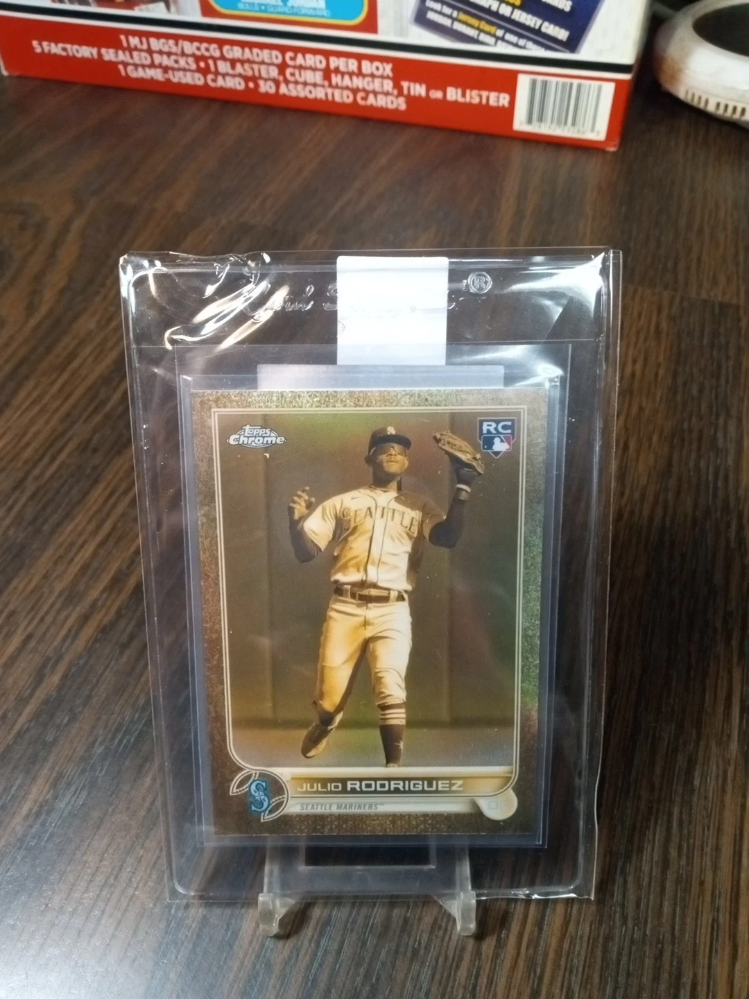 2022 Topps Chrome Gilded Collection Extended Julio Rodriguez RC Gold SP 192/199