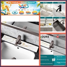 Stone Faucet Mat for Kitchen Sink Diatomite Quick Drying Splash Guard White