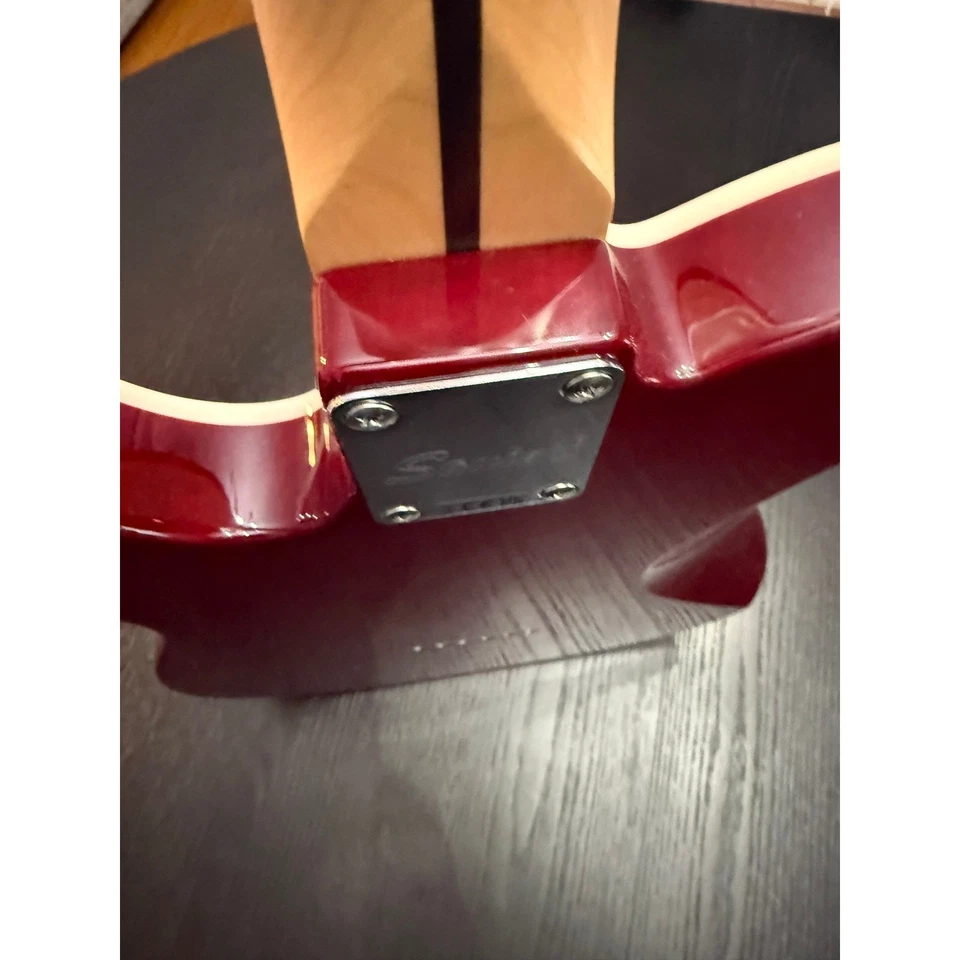 Squier Telecaster Partscaster - Chapa de arce acolchada roja - HSS - Cuerpo encuadernado Foto 4 de 4