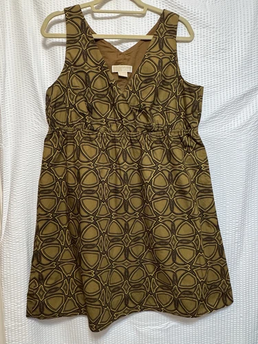 Abito tubino geometrico Michael Kors taglia XL; vedi misure