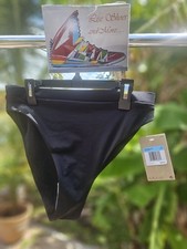 Size medium Nike Swim Women's Essential High Waist Bikini Bottom Black NWT