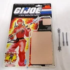 Vintage Jinx V1 1987 GI Joe ARAH 3.75" Figure Full Cardback & Parts Swords Etc