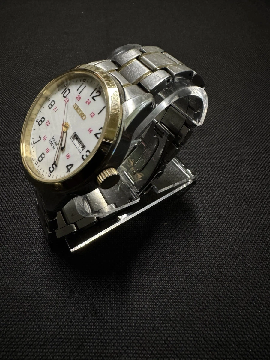 Seiko Solar Men 100 m (10 ATM) Water Resistance Wristwatches for