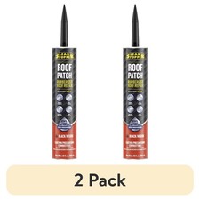 Leak Stopper Roof Patch Black 10 oz Tube 2 Pack Waterproof Sealant Repair