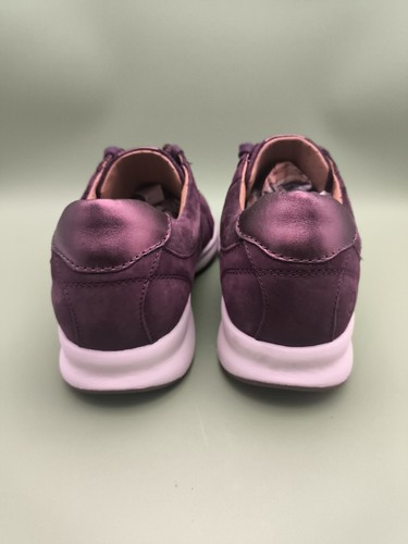 Womens Clarks Unstructured Lace Up Un Adorn Lace Up Shoes Purple UK SIZE 4.5 - Zdjęcie 8 z 10