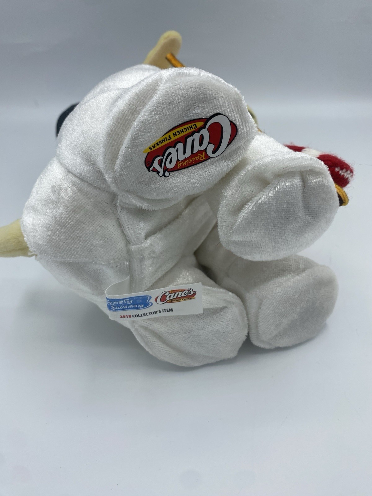 Raising Canes 10"  Frosty the Snowman Pup 2018 Christmas Holiday Plush Dog NWT
