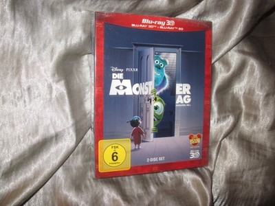 monster ag 3d blu-ray + blu-ray monsters inc disney pixar mit slipcover