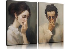 Funny Bathroom Wall Art Black and White Humor Toilet Wall Decor Pictures Amus...