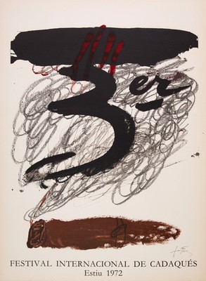 Antoni TAPIES: Cadaques Festival - Signed Original Lithograph