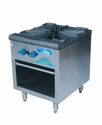 Comstock Castle CSP18 18'' Single Burner Gas Stock Pot Stove Range Manual Control
