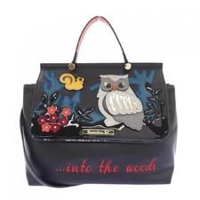 BRACCIALINI Bag Black Shoulder Tote Used Auth...