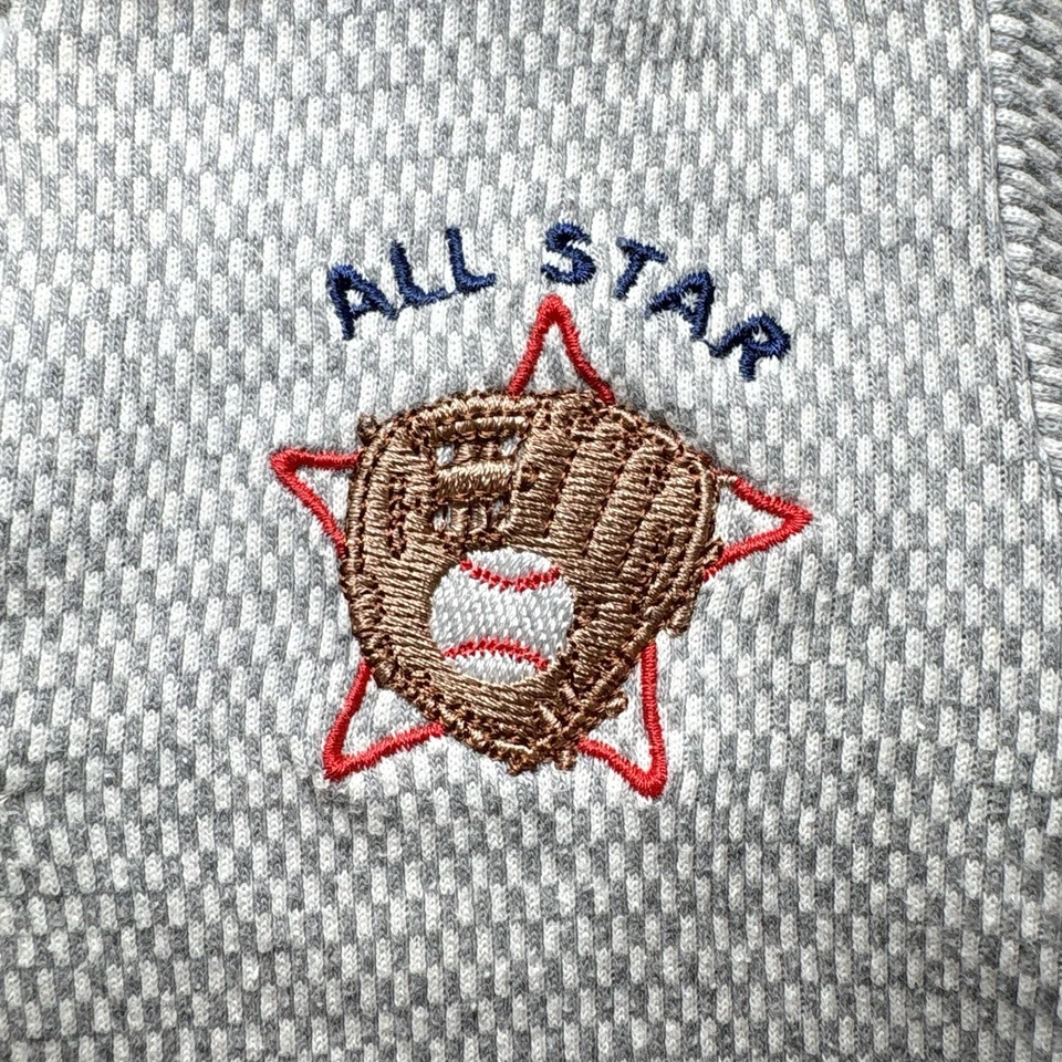 De Colección Años 90 Fisher Price 2 Piezas Conjunto 12M All Star Camiseta de Béisbol y Pantalones Cortos Manchas Foto 2 de 4