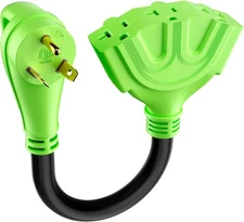 Conable 30 Amp to 15/20 RV Distribution Adapter, 3 Prong NEMA TT-30P to... 