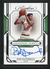 2022-23 BOB DANDRIDGE 15/25 AUTO PANINI FLAWLESS LEGENDARY SCRIPTS AUTOGRAPHS