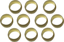 Brass Compression Fitting Ferrule Sleeve Tube Fitting - 1/2" Tube OD