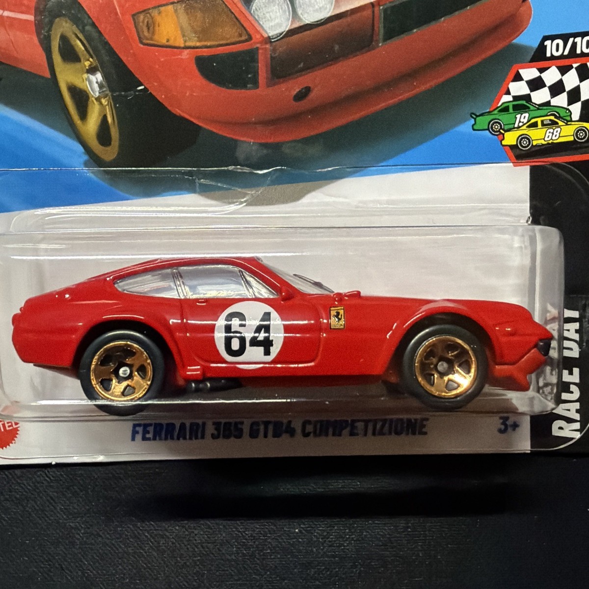 Hot Wheels Ferrari 365 GTB4 Competizione White/Yellow/Red Lot (3