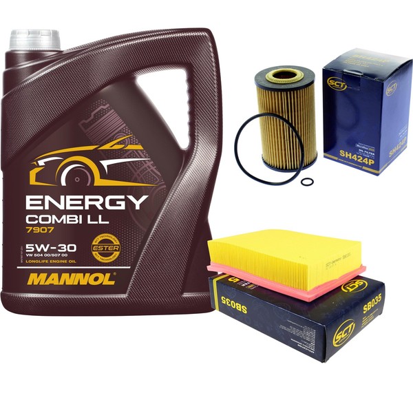 SCT Inspektionspaket 5L Mannol Energy Combi LL 5W-30 FüR BMW 3Er E46 318I 316I-image