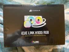 CORSAIR iCUE LINK H100i RGB Liquid CPU Cooler - White - 240mm - BRAND NEW