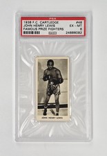 PSA 6 GRADED 1938 F.C. Cartledge Famous Prize Fighters Boxing John Henry Lewis