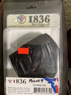 Tagua 1836 Holster TX-IPH4-722 Brown Leather S&W 380 Most Small 380 s RH New