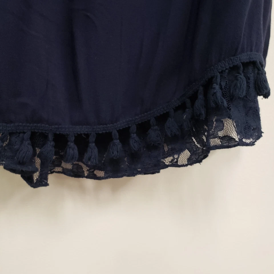 Maxi Falda Tejida Mujer Hecha en Italia Talla S Azul Boho Festival Vacaciones Viajes Foto 2 de 4