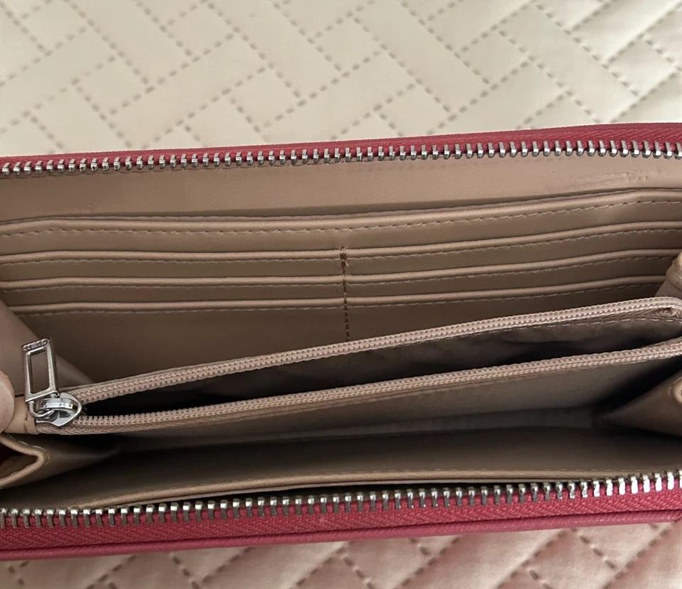 Guess Women Wallet Zip Around Closure Elegant Clutch Organizer,Dimension 8"x 4". - Image 4 of 4