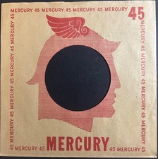 Mercury Records '45' red ink commercial/company sleeves: Lot of 3