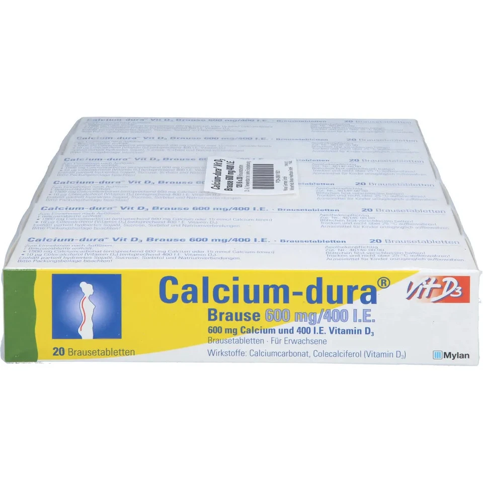 COOPER CONSUMER HEALTH DEUTSCHLAND GMBH Calcium Dura Vit d3 Brause 600 Mg/400 I.e. 120St - 09911631