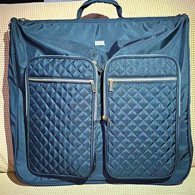 Briggs Black Garment Bag Suit Travel Carrier w/ Shoulder Strap, Dual Zip Pockets