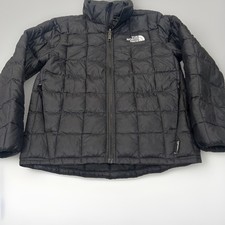 The North Face Jacket Boys Medium 10 Thermoball Eco Black Quilted Puffer Youth
