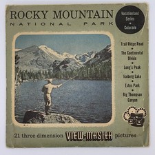 View Master Rocky Mountain Park 3 Reels Vacationland Series Colorado 1949