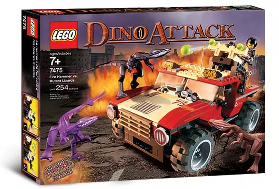 LEGO Set 7475 Fire Hammer vs. Mutant Lizards Dino Attack