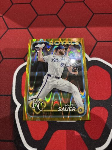 Matt Sauer Topps Chrome Update Gold Ray Wave 29/50 RC Clean! - Bild 3 von 4