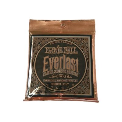 Acoustic Guitar Strings Earnie Ball Everlast Medium Light Phosphor Bronze (Bin#1