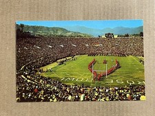 Postcard Pasadena CA Rose Bowl College Football Halftime Marching Band New Years